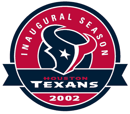 Houston Texans 2002 Anniversary Logo t shirts iron on transfers